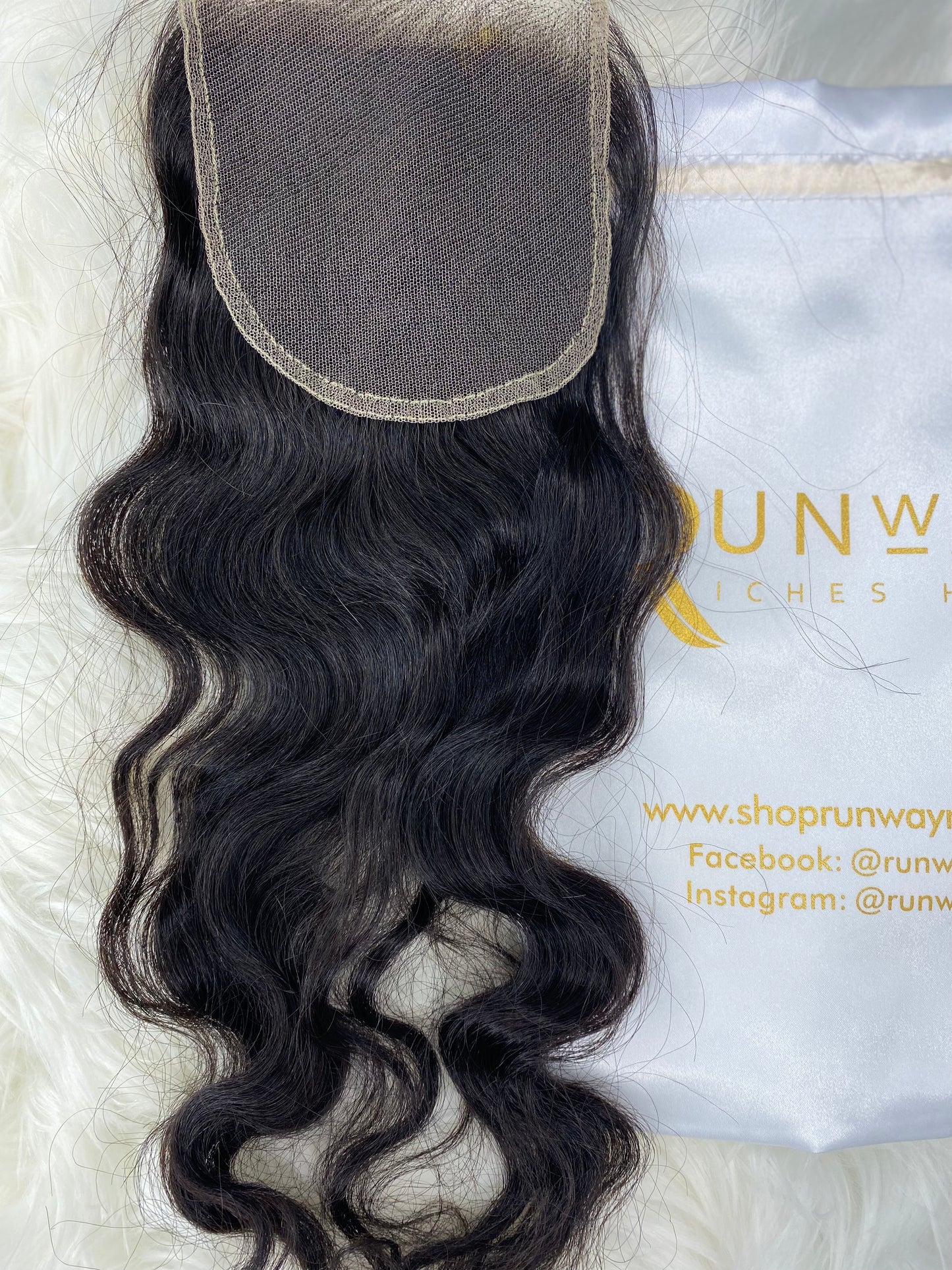 Raw Cambodian Big Waves Lace Closure