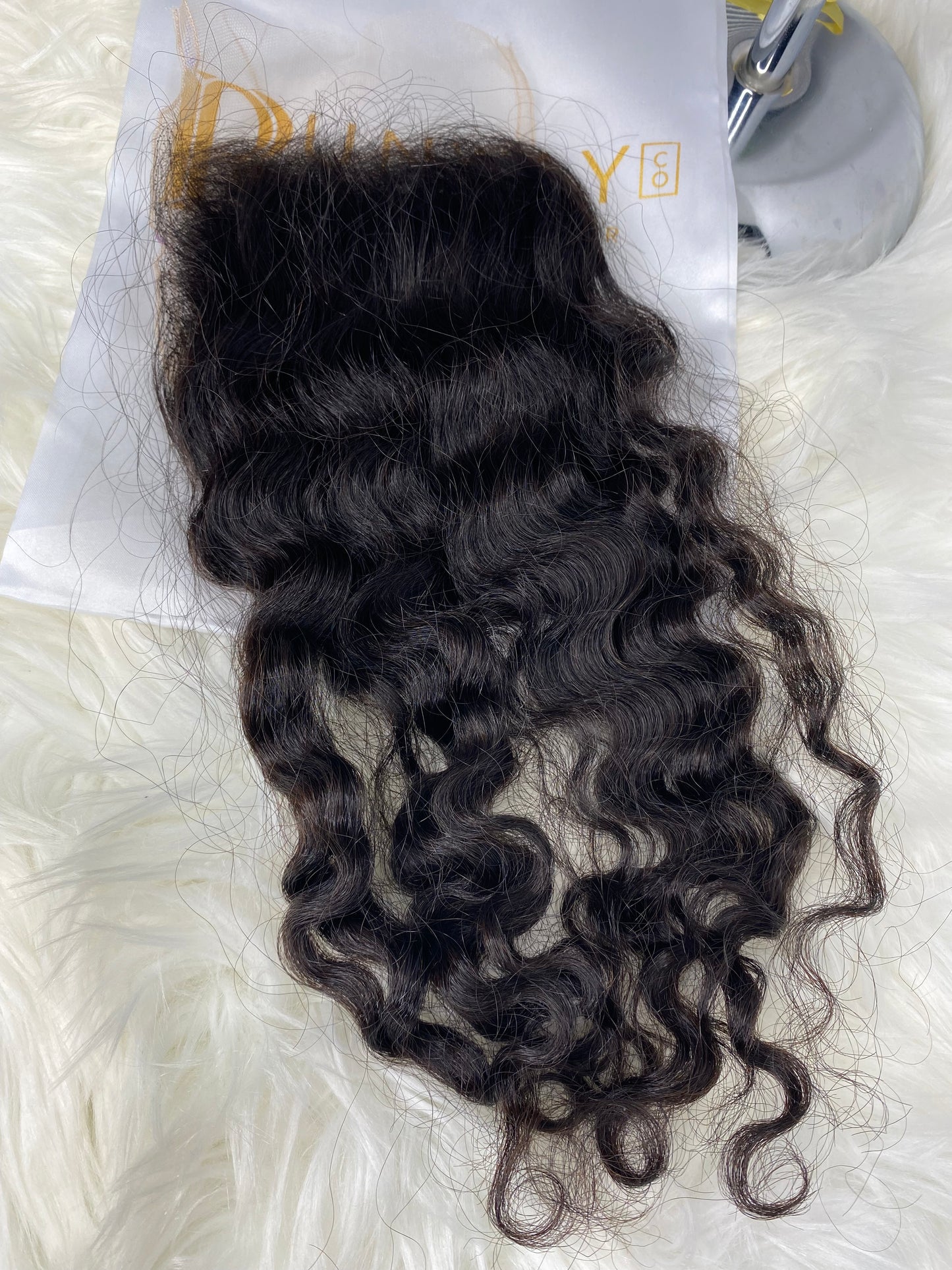 Raw Burmese Curly Lace Closure