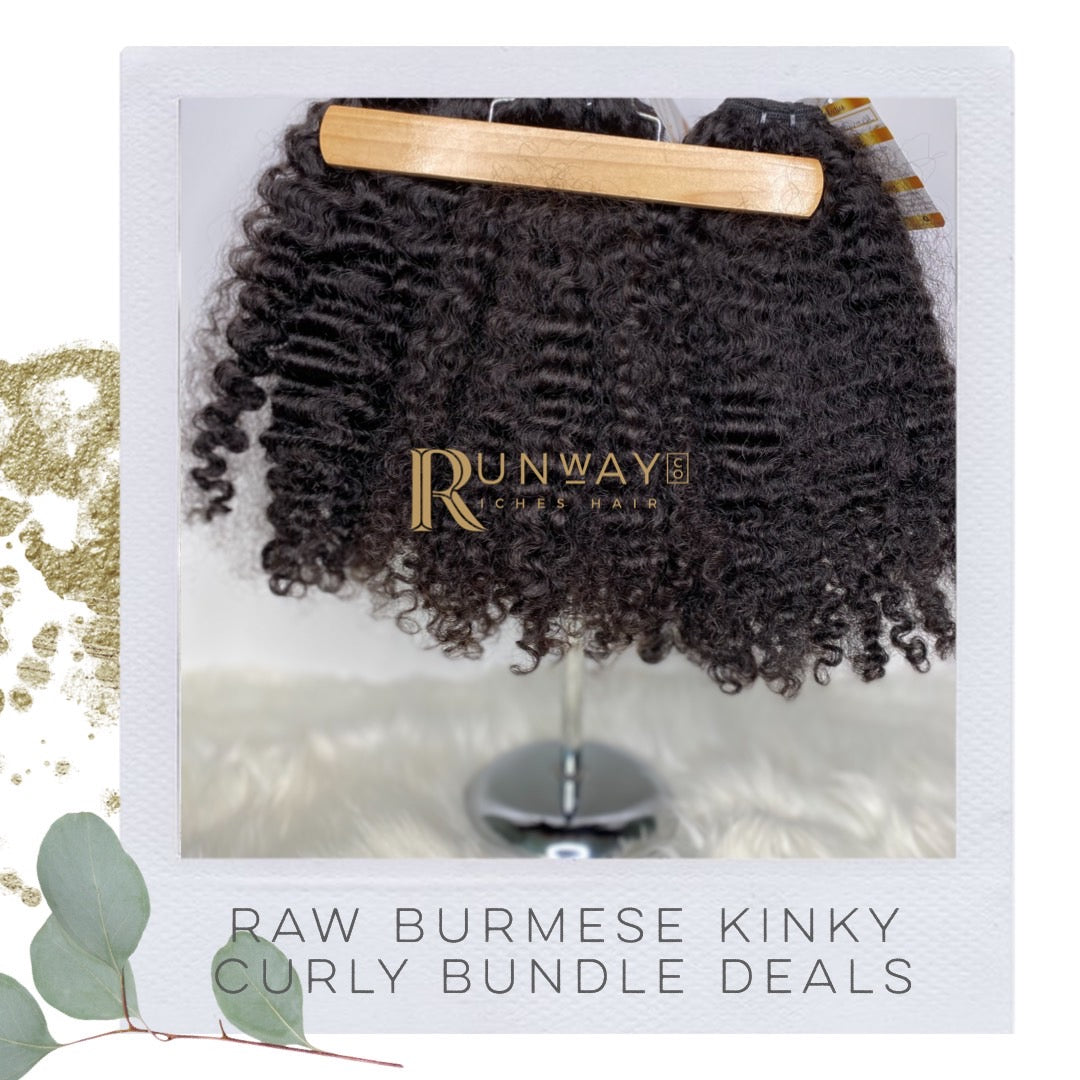 Raw Burmese Kinky Curly Bundle Deals