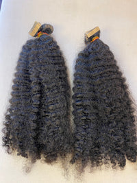 Raw Burmese Kinky Curly Tape-Ins