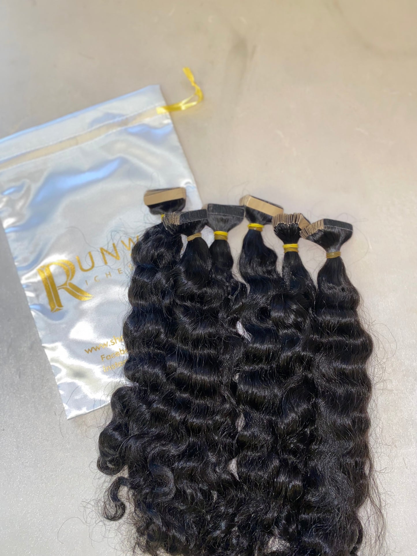 Raw Burmese Wavy Curly Tape-Ins