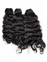 Offres groupées de cheveux bouclés ondulés birmans bruts