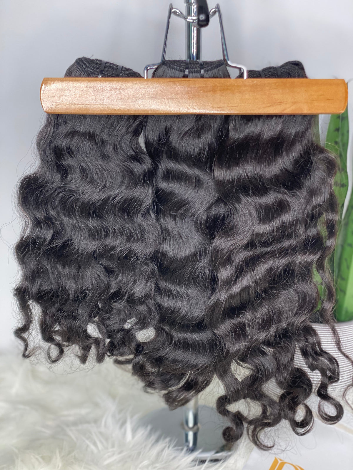 Offres groupées de cheveux bouclés ondulés birmans bruts