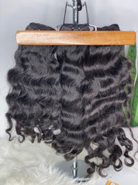 Offres groupées de cheveux bouclés ondulés birmans bruts