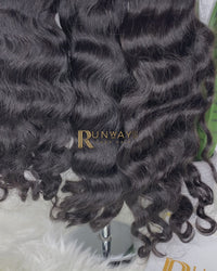 Offres groupées de cheveux bouclés ondulés birmans bruts