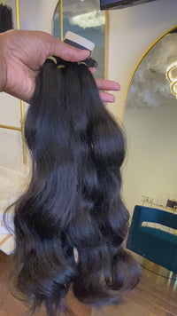 Raw Cambodian Natural Wavy Tape-Ins