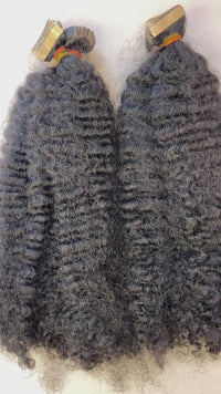 Raw Burmese Kinky Curly Tape-Ins
