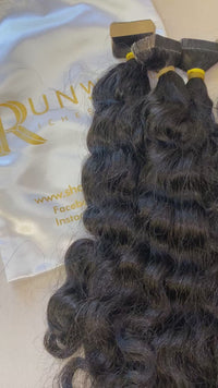 Raw Burmese Wavy Curly Tape-Ins